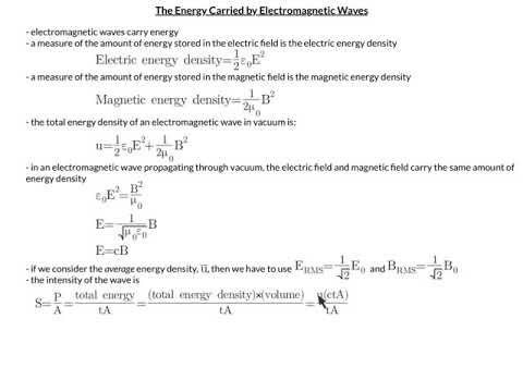 The Energy Carried by Electromagnetic Waves - YouTube