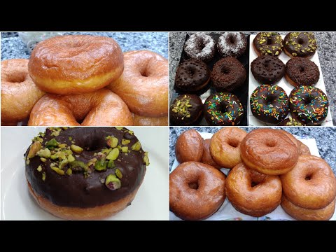 الدونتس الصيامي بدون لبن او بيض بمكونات متوفره في كل بيت حلويات صيامي حلويات نباتيه اكلات صيامي