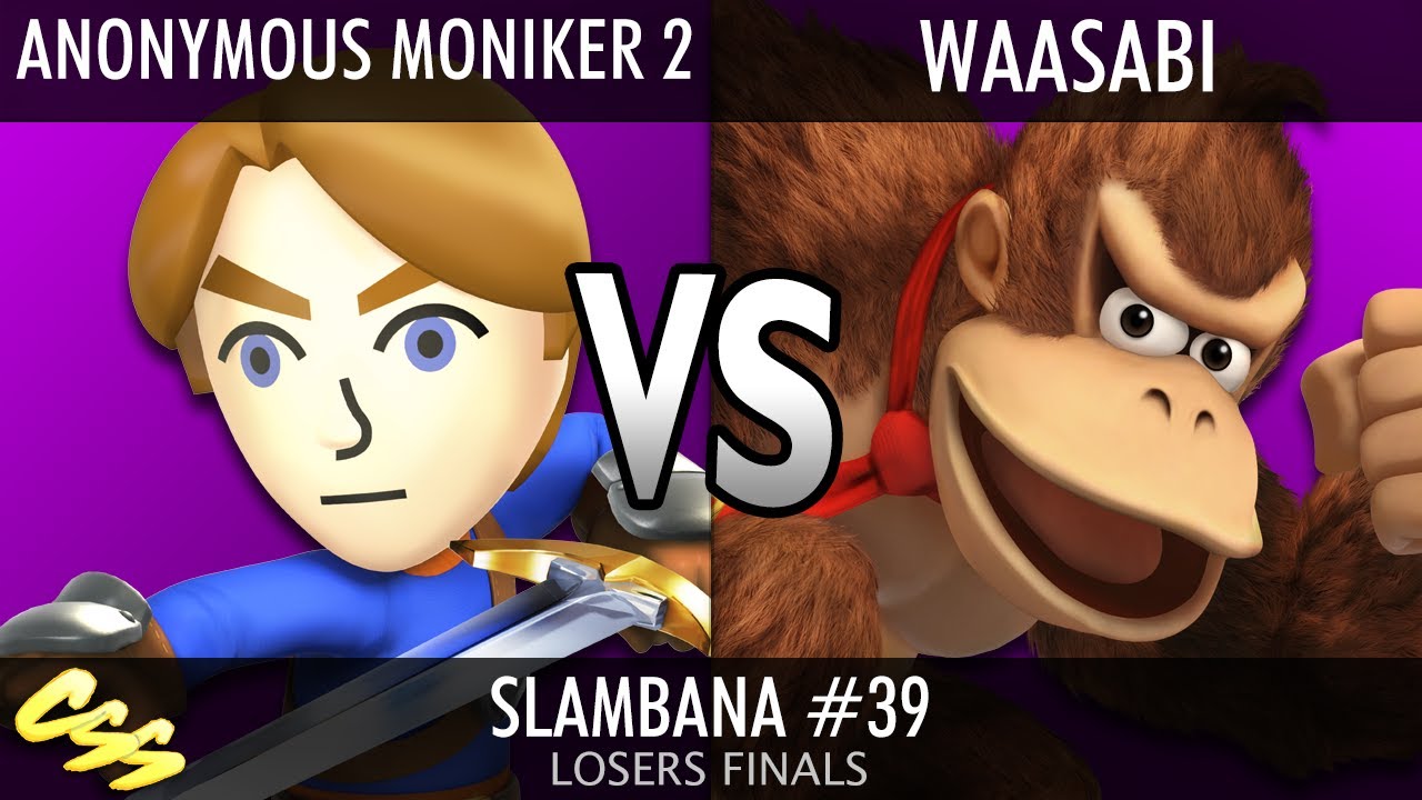 [Slambana #39] Losers Finals: Anonymous Moniker 2 (Mii Swordfighter) vs. Waasabi (Donkey Kong)