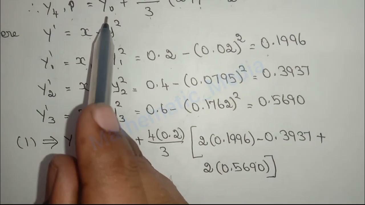 Milne's Predictor - Corrector method - YouTube