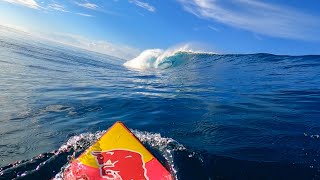 RAW POV | SCARY MOMENT SURFING THIS BEAUTIFUL WAVE!