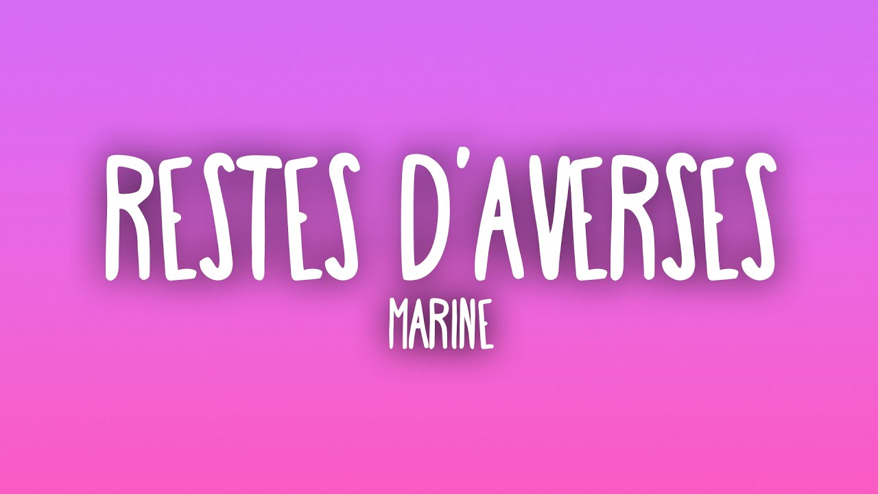 Marine - Restes d'averses