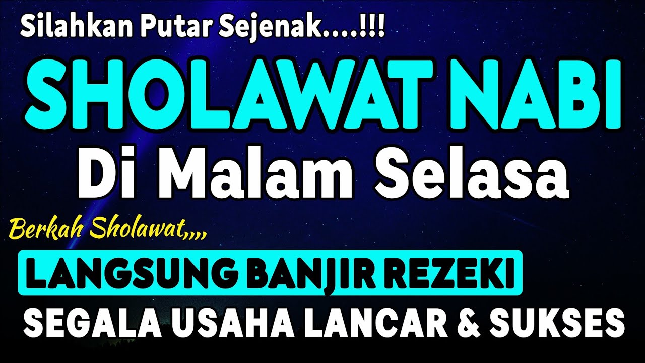 SHOLAWAT JIBRIL PENARIK REZEKI PALING KUAT DARI SEGALA ARAH, Sholawat Nabi Paling Merdu