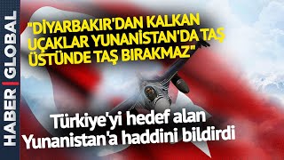 "Diyarbakır'dan Kalkan Uçaklar Yunanistan'da Taş Üstünde Taş Bırakmaz" Canlı Yayında Sert Konuşma!