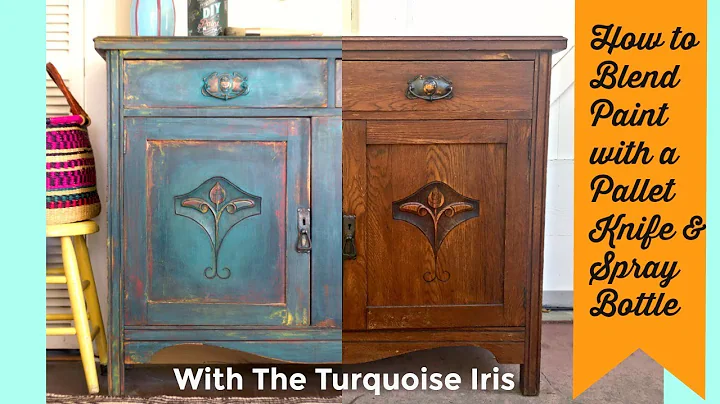 How to Paint and layer Furniture with a pallet kni...