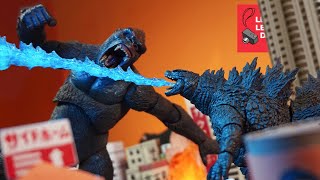 Godzilla vs Kong: Epic Battle In Tokyo! (ゴジラvsコング) - Stop-Motion