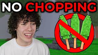 Surviving 99 Nights in The Forest WITHOUT CHOPPING Trees!