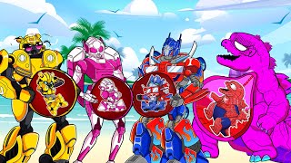 BOSS TRANSFORMERS Pregnant vs. Kong - RISE OF THE ROBOT 10 | Bumblebee, Optimus, POPPY, HUGGY, KISSY