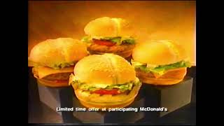 McDonalds 1996  Deluxe Sandwiches - Taste Buds, Large Fries United States commercial