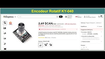 CIPAD 66e Édition. Comment utiliser un module encodeur rotatif KY-040 avec arduino dans wokwi