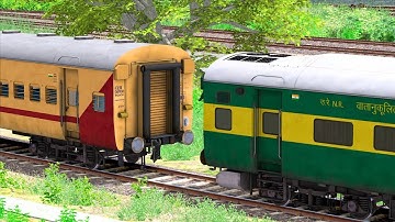 ICF UTKRISHT COUPLING ICF GARIB RATH | BUMPY RAILROAD | RAILWORKS | TRAIN SIMULATOR 2022 | RAILROAD