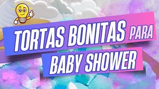 40 TORTAS 🎂 BONITAS PARA BABY SHOWER 🤰🏻🎊🧸👶🏻💞