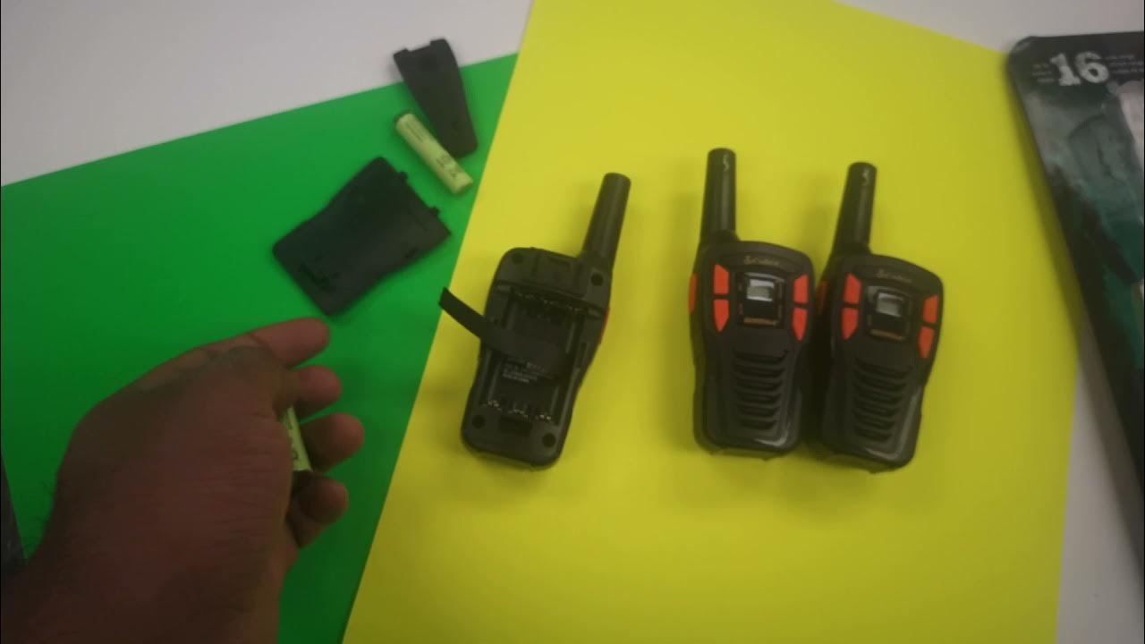 How to replace/install Cobra walkietalkie battery YouTube