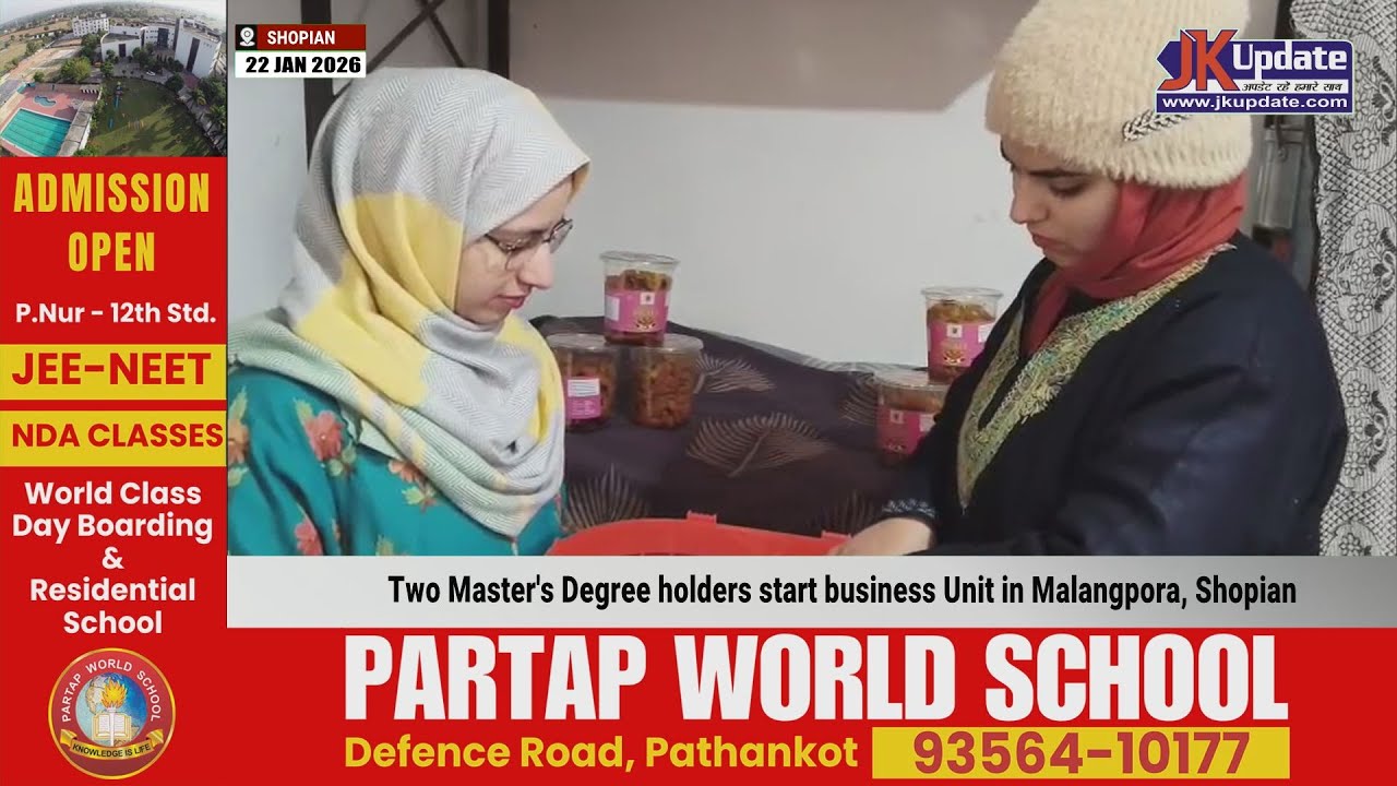 Two Master's Degree holders start business Unit in Malangpora, Shopian