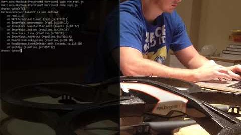 AR Drone 2.0 Node.js Helloworld Takeoff