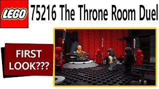 NEW IMAGES OF LEGO STAR WARS SET 75216 THE THRONE ROOM DUEL (Snokes Throne Room)(Summer 2018 Set)