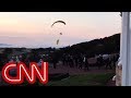 Trump protester breaches security airspace