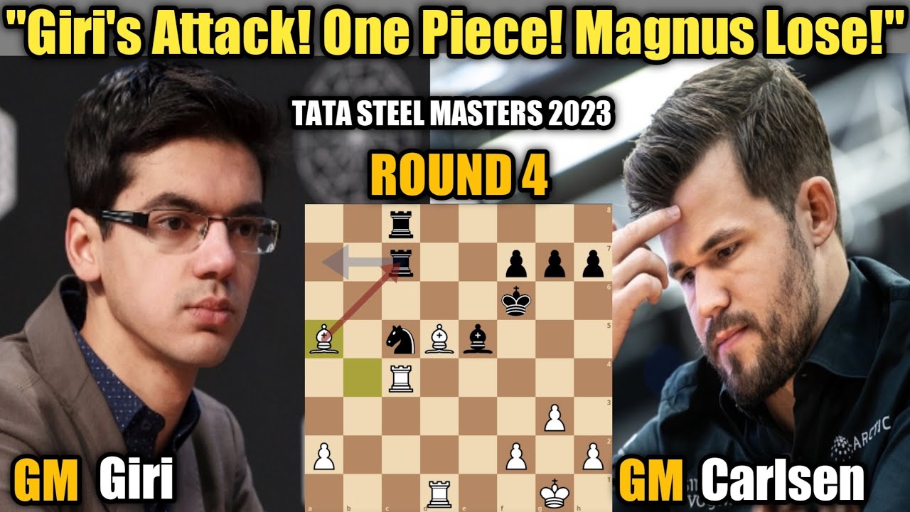 Anish Giri defeats Magnus Carlsen in Round 4 of the 2023 Tata Steel Chess  Tournament : r/chess