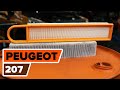 How to change air filter on PEUGEOT 207  [TUTORIAL AUTODOC]