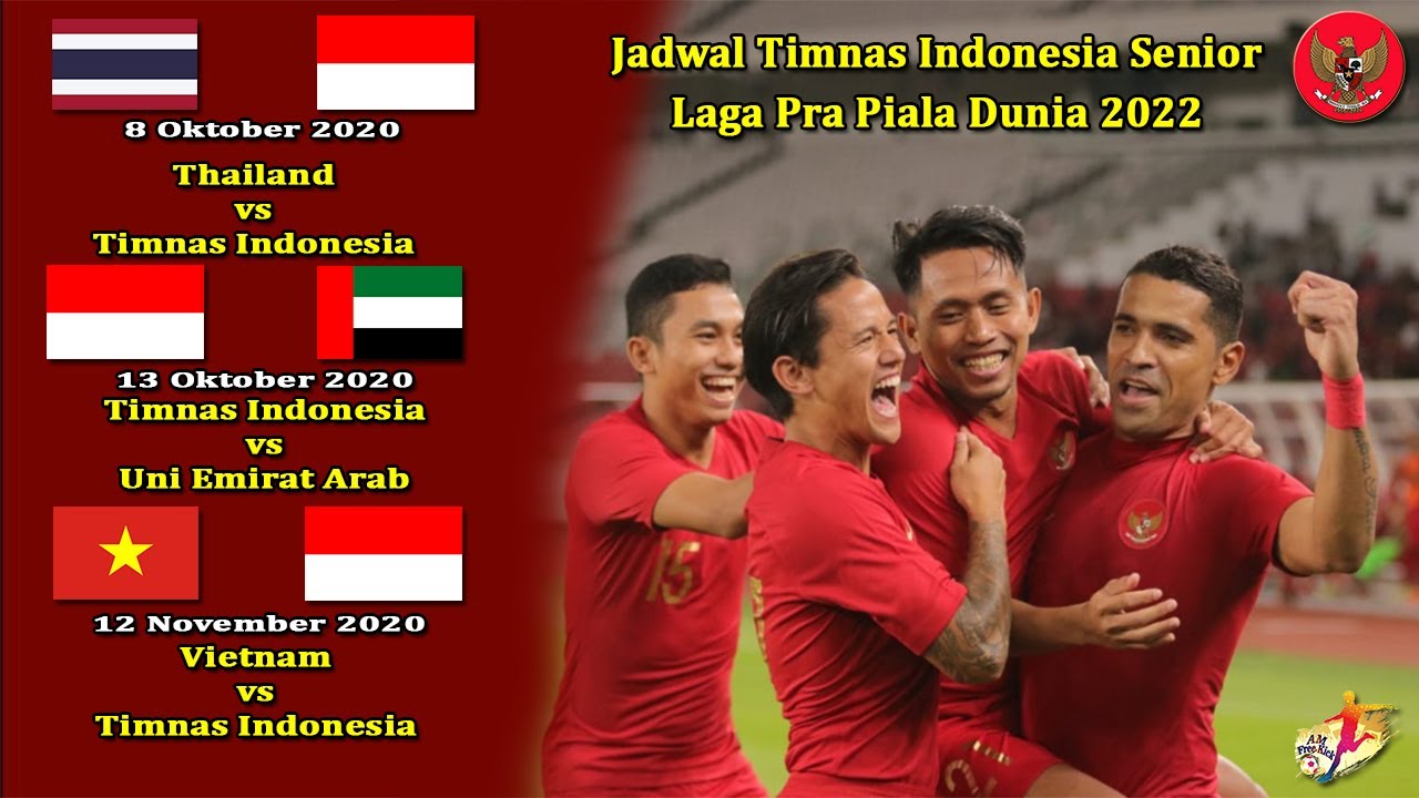 Jadwal Lengkap Timnas Indonesia Senior // Laga Pra Piala Dunia 2022 🏆