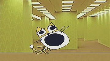 Scratch Cat Falls Down Stairs And Enters The Backrooms [LOUD]