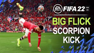 FIFA 22 GIANT LACES FLICK UP TO SCORPION KICK TUTORIAL