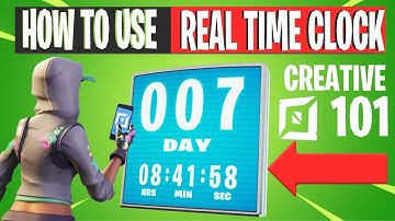 How To Use REAL TIME CLOCK! (Fortnite Creative 101)