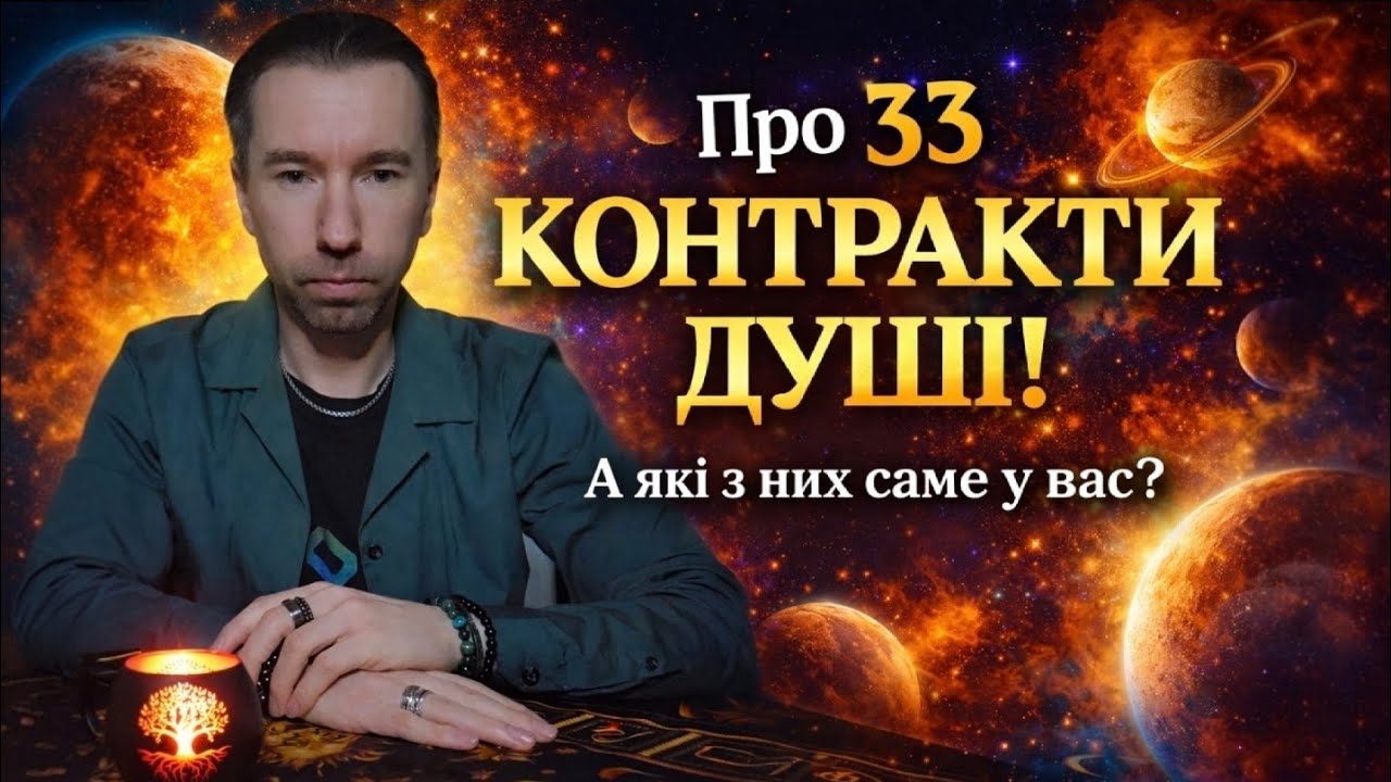 🕊 Про 33 типи КОНТРАКТІВ ДУШІ❗️ А які з них саме у вас❓️