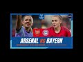 Bayern Munich FC 3, Arsenal  FC 2 - Women Champions League Match  Recap
