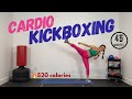 CARDIO KICKBOXING CORE Workout // Fat Burning // Burn 520 calories