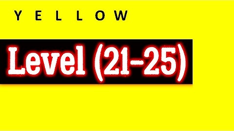 Yellow Level 21 22 23 24 25 by Bart Bonte Android iOS