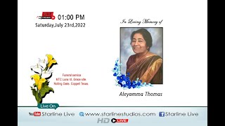 Funeral Service of Aleyamma Thomas