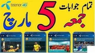 Telenor answers 5 march 2021 | 5 march Telenor Quiz | Today Telenor Quiz screenshot 3