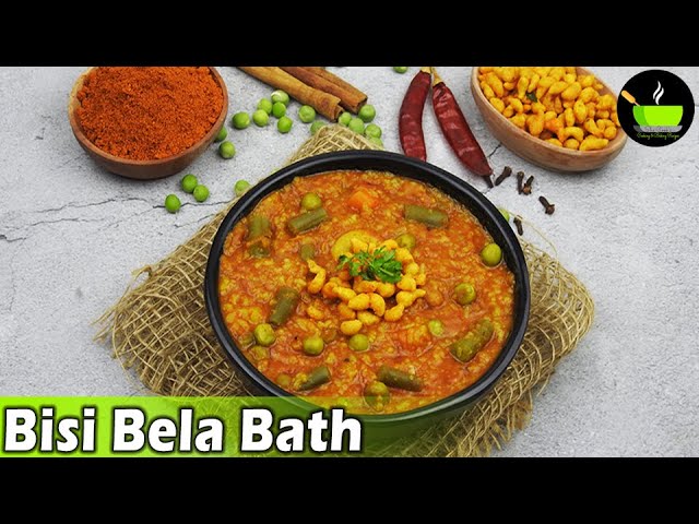 Bisi Bele Bath - ಸೂಪರ್ ಬಿಸಿಬೇಳೆ ಬಾತ್‌ | Bisibele Bath recipe | Bisibele Bath | Breakfast Recipe | She Cooks