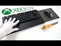 Xbox one official keyboard and mouse  rip controllers unboxing razer turret