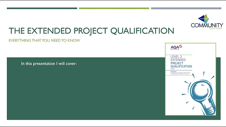 Year 12 EPQ introduction