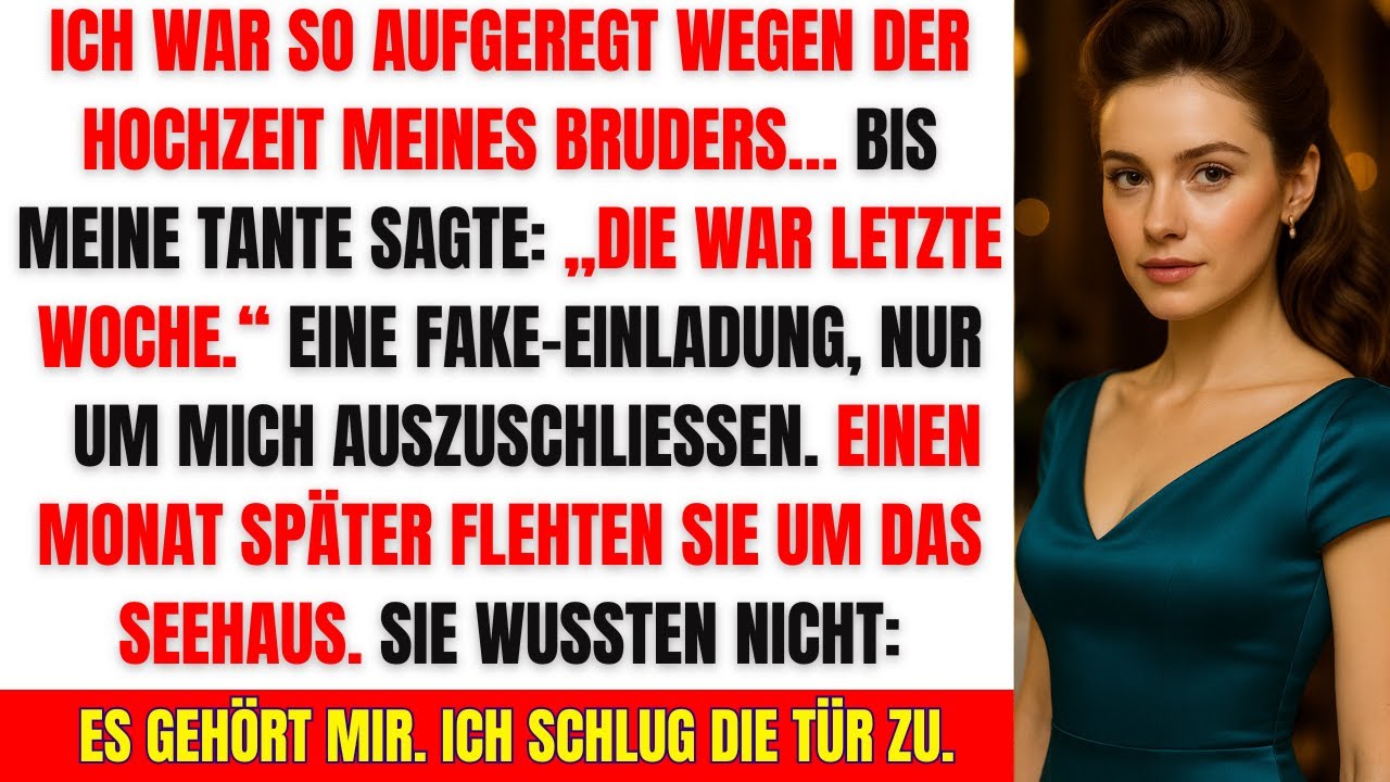 Sie schnitten mich mit einer falschen Einladung von der Hochzeit aus – jetzt gehört das Haus MIR!
