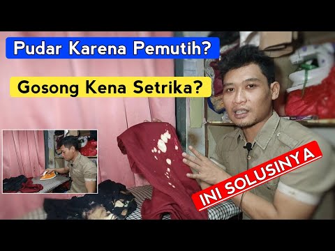 Cara Mengembalikan baju luntur terkena bayclin -Tips Laundry Sederhana