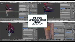 Blender/SFM - MMD to SFM Fixing Unweighted Mesh