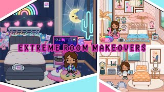 EXTREME BEDROOM MAKEOVERS 2 | Toca Life World | Neon, Aesthetic, Beach
