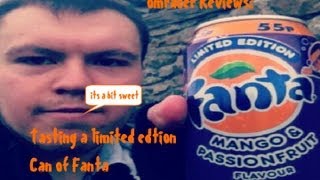 omracer reviews: A can of Mango and Passionfruit Fanta