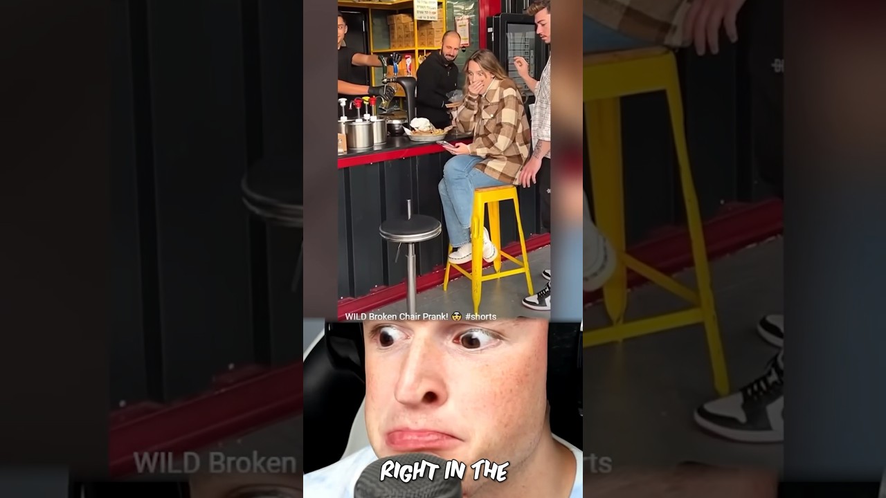 WILD Broken Chair Prank #shorts