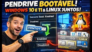 Como Criar Pendrive Bootável com Ventoy (Windows 10 e 11) e Linux juntos