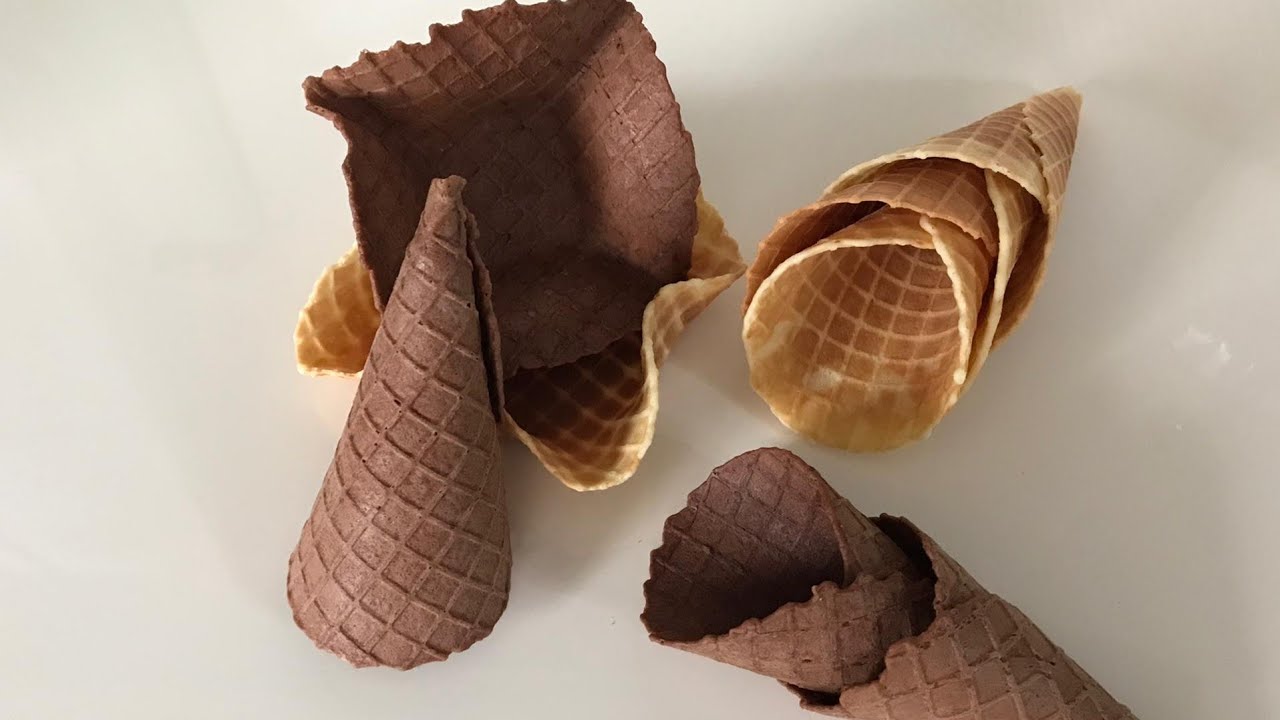 الكورني الخاص بلكلاص او الايس كريم  ب 3 طرق للطهي مقرمش وروعة في المداقcornets  glace croustillants