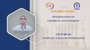 Lecture 56: Software Tools for Optimization