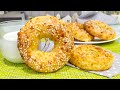 🍩 Ароматные ТВОРОЖНО-СЫРНЫЕ БУБЛИКИ с КУНЖУТОМ 🍩 Сытный ЗАВТРАК или ПЕРЕКУС