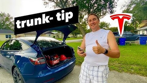 Tesla Pro Tip! Trunk Setting - Bet you didn