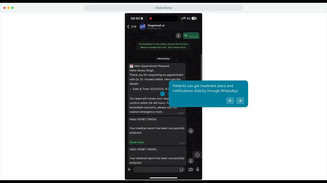 Store Demo - gogetwell.ai