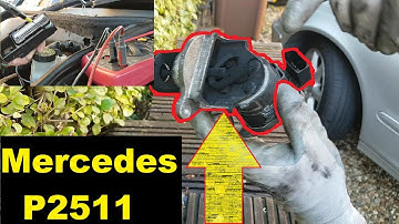 Mercedes C220 CDI P2511 motorlampje brandt en noodloop. Storing opsporen en repareren.