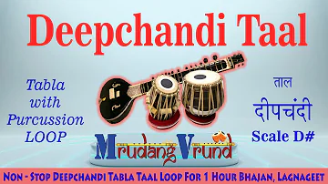 Deepchandi Taal Loop For Practice | Tabla & Purcussion | Non - Stop Loop | 2024
